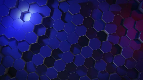 Abstract Hexagonal Geometric Surface