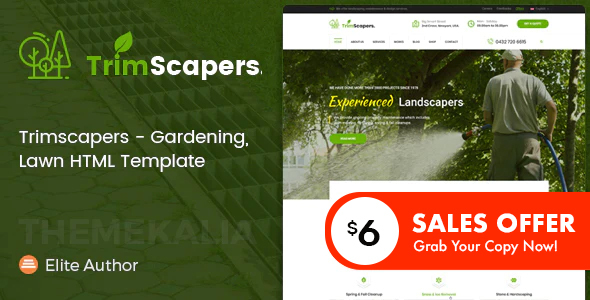 Trimscapers - Gardening and Landscaping HTML Template
