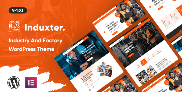 Induxter – Industry And Factory WordPress Theme Preview