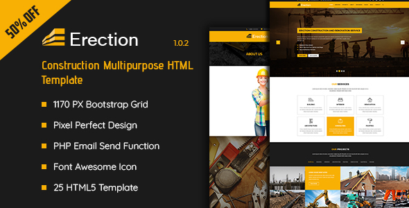 Erection - Construction Multipurpose HTML5 Template