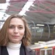 Slow motion shot of smiling woman at station - VideoHive Item for Sale