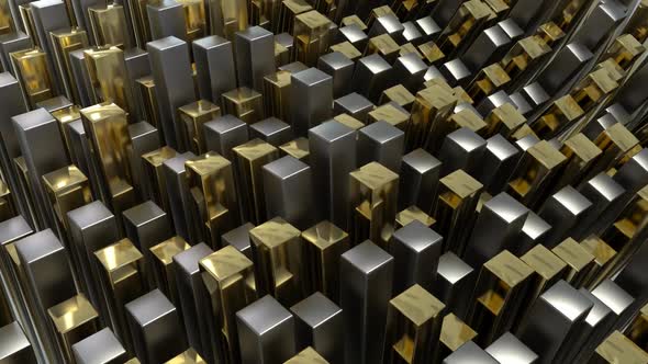 Cubic Metal Abstract Background