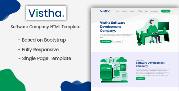 Vistha - Software & Landing Template