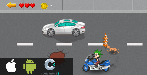 Motorcycle - HTML5 (Construct3/2)