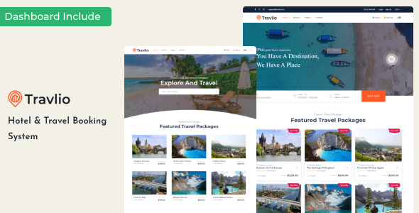 Travlio – Tour & Hotel Booking HTML Template