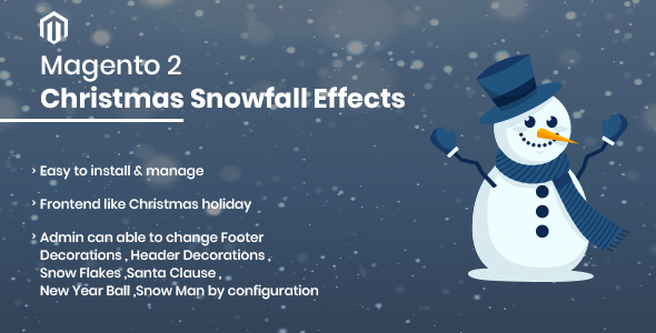 Magento 2 Christmas Snowfall Effects