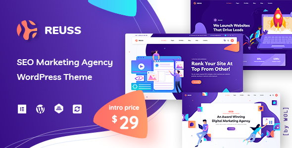 Reuss – SEO Marketing Agency WordPress Theme Preview