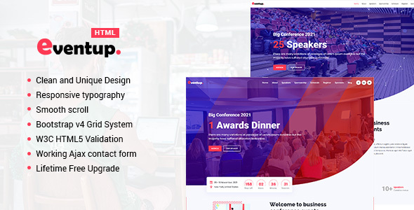 Eventup - Virtual and Live Event Marketing Landing Pages