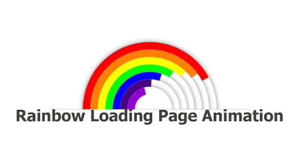 Rainbow Loading Page Animation