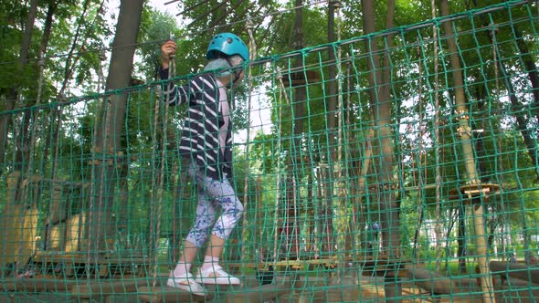 Adventure Park And Little Girl