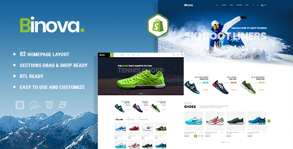 Binova | Shoes Store Shopify Theme