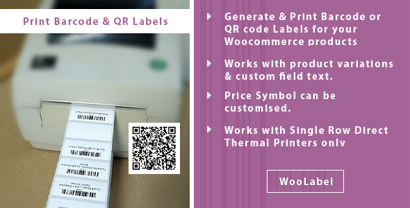 Get Qr & Barcode Generator Label Printing - Woolabel, Codecanyon 