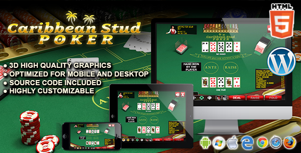 Caribbean Stud Poker - gra kasynowa HTML5