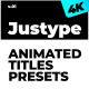 Justype Animated Titles Presets - VideoHive Item for Sale