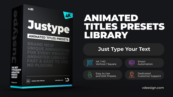 Justype Animated Titles Presets