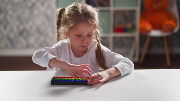 Little Student Learns to Solve Tasks with Abacus at Desk