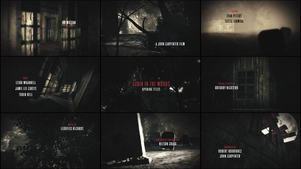 Cabin In The Woods - Horror Titles