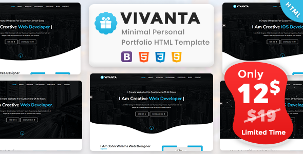 Vivanta - Portfolio Template