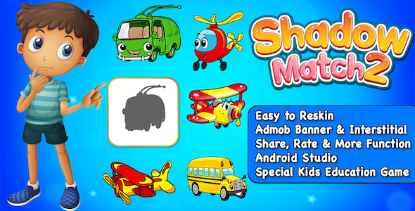 Shadow Match 2 - Puzzle Game For Kids + Ready For Publish + Android