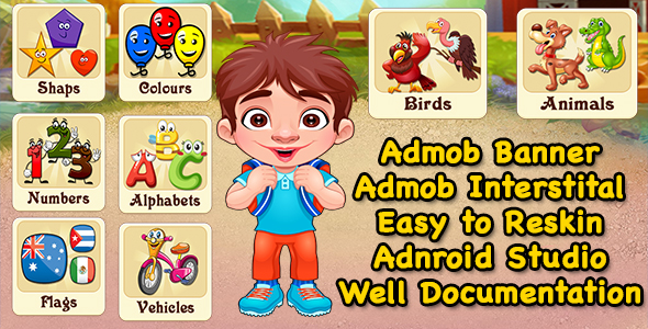Kids Preschool Learning Game + Best Education Game + Admob + Ready For Publish