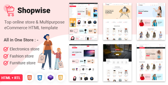 Fashion Hub An E Commerce Category Bootstrap Responsive Web, 53% OFF