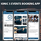 ionic 5 events booking template(users + admin) - CodeCanyon Item for Sale