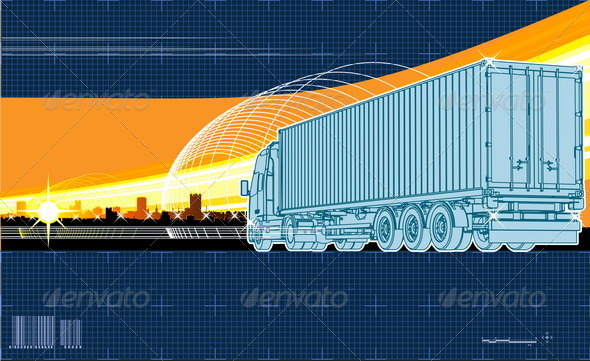 Vector Logistics Theme Background