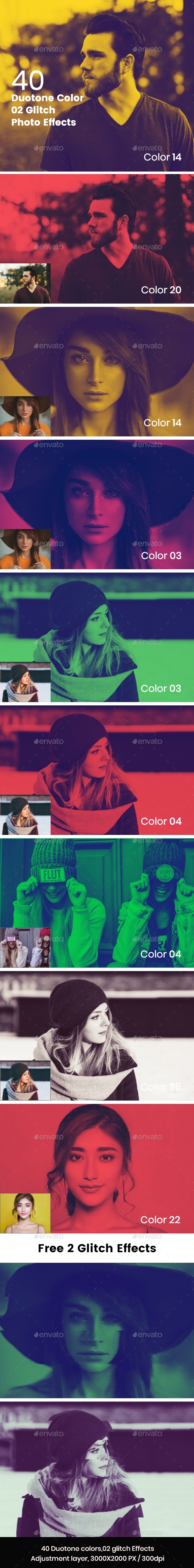 Duotone Color Effects Photo Template