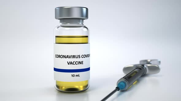 Medicines Bottle Coronavirus Vaccination People Pandemic Covid-19 for Cure