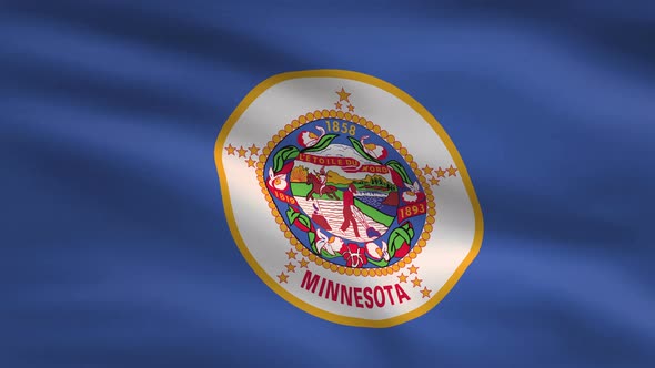 Minnesota State Flag Background 4K