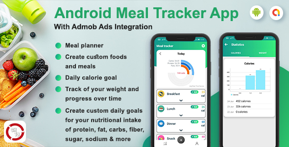 Android Meal Tracker App (Calorie Tracker, Weight Loss)