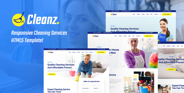 Cleanz | Cleaning Service HTML Template