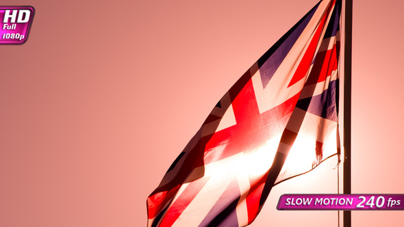 British Flag In Back Sunlight alt