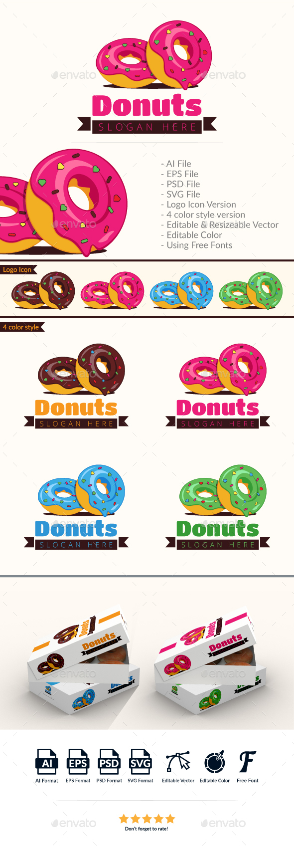 Donut Logo Template