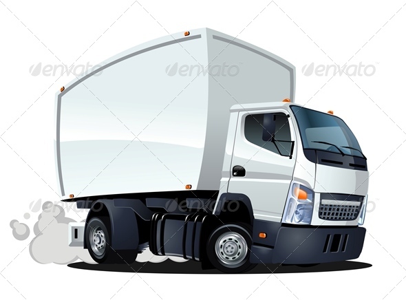 Delivery Cargo Cartoon Truck