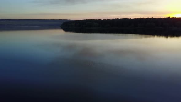 Beautiful River at Sunset