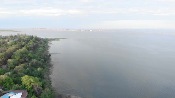 Seashore. Estuary. Sea