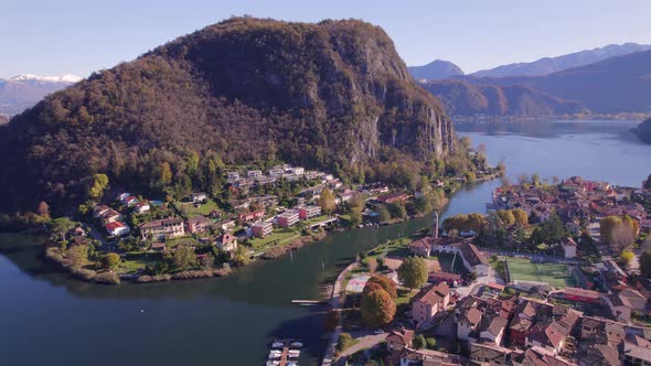 Lavena Ponte Tresa A Town on the Swiss Italy Border On Lake Lugano