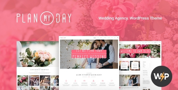 Plan My Day | Wedding / Event Planning Agency WordPress Theme