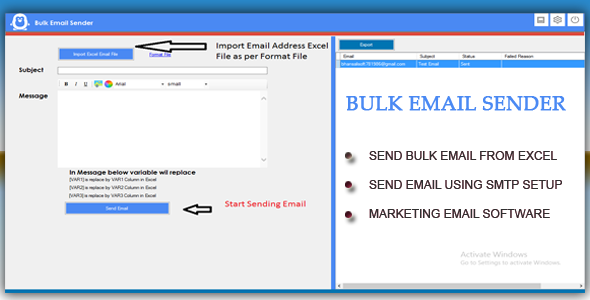 Bulk Email Sender With Smtp