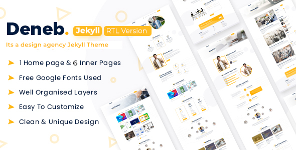 Deneb - Digital Agency Jekyll RTL Template