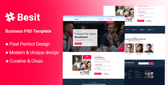 Besit - Business PSD Template