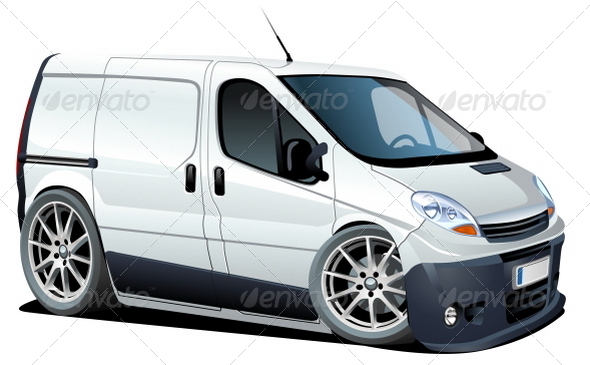 Cartoon Delivery Van
