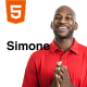 Simone - Onepage Personal CV/Resume HTML Template - ThemeForest Item for Sale