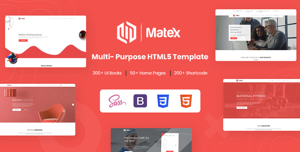 Matex - Mega Responsive Multipurpose HTML5 Template