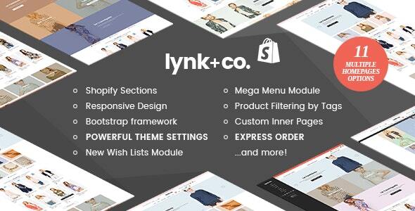 Lynk+Co - Responsive Fashion Shopify Theme (Sections Ready)