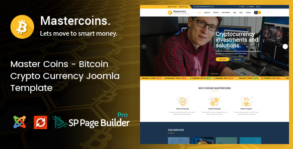 Master Coins - Cryptocurrency Joomla Template