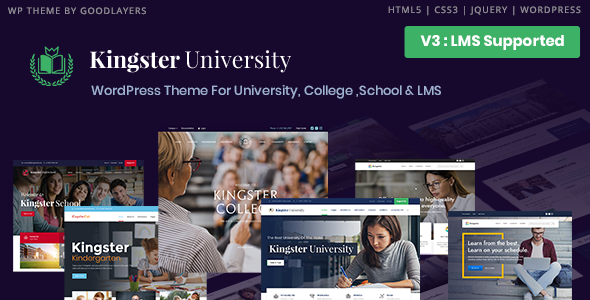 Kingster - LMS Education For University, College and School WordPress