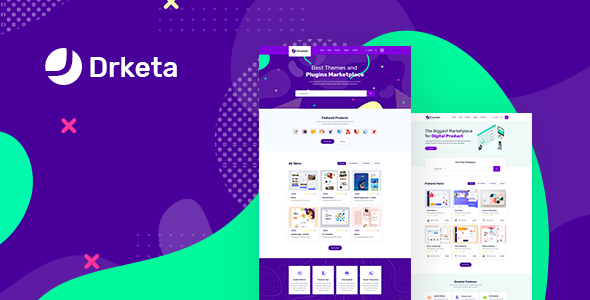 Drketa - Digital Marketplace PSD Template