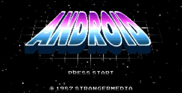 Retro 8-Bit Video Game Title Screens